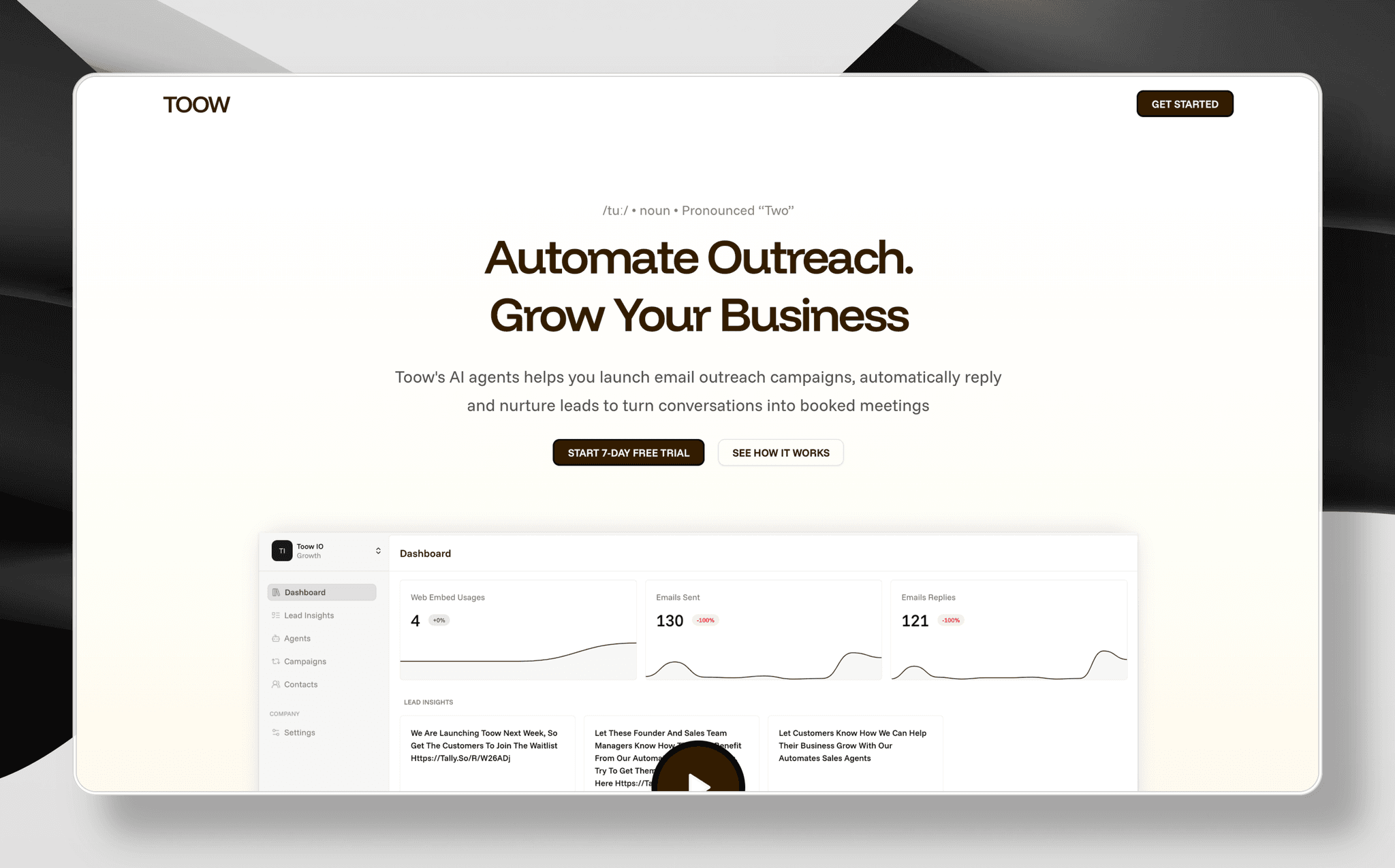 toow - AI sales automation platform